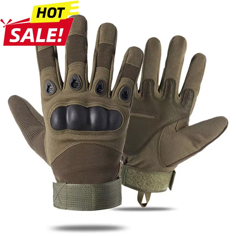 Motorcycle Glove Knuckle - Outdoor Wear-resistant Gloves Full Finger Hard