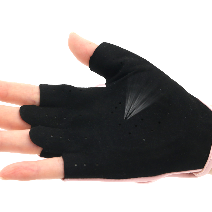 Women Pink Half Finger Fitness - đánh giá và giá Cycling Glove Padded