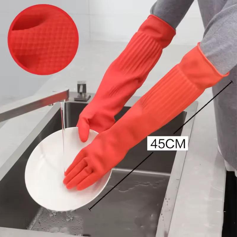 Long Reusable Rubber Dishwashi - đánh giá và giá Dish Glove Rubber